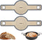 Sourdough Silicone Bread Sling, Non-Stick & Easy Clean Bread Mat for Dutch Oven, 2 Gray with Extra Long Handles