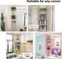 Set 5 of Pieces Corner Mounting Shelf with White, Wood Floating Wall Mounted Storage Shelf for Living Room, Bathroom