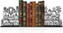 Ecqizer Metal Dragon Reading Book Decorative Bookend 9.1x 4.7 Inches, Unique Dragon Bookends