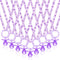 Tigeen 36 Pcs Shower Party Pacifiers Necklace Acrylic Pacifiers Favors Plastic Charm