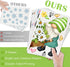 Mfault Hello Spring Gnomes Flowers Window Clings, 9 Sheets Floral Wall Glass Stickers for Home Decor