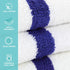 Pack 6 100% 22 44 Arkwright White Bath Gym Towel - of - Bulk Cotton Soft Quick Dry Sweat Absorbent Hotel Quality Towels