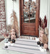 Grey and White Striped Doormat 24'' x 35'', Machine Washable Indoor Outdoor Rug for Front Porch