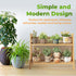 SQUISHYSOFTIES 2 Countertop Counter Wicker Look Coffee Station Organizer, Tier Bamboo Mug Holder Organizer, Kitchen