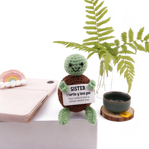 caiyjhao Lovely Hand-Woven Turtle | Mini Turtle Doll, Birthday Gift for Brothers and Sisters, Unique Handmade Gift