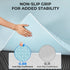 2 Inch OhGeni Memory Foam Mattress Topper Pad, Soft Bed Cover with Anti-Slip Base, Size Twin, Style with Cover