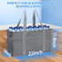 42L 22"x9.8"x11.8" GARPROVM Extra Large Grocery Tote Bag, Reusable Grocery Bags, Foldable Shopping Bag Beach Bag