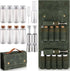 8 2 1 Set TOBWOLF Portable Spice Bag for Travel, Camping Spice Kit with Jars, Salt/Pepper Grinders, Oil Spray, Foldable