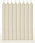 Hyoola 10 Inch Dinner Candles, 12 Pack, Wool White Tall Unscented Rustic Long Burning Candle Sticks