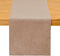 Winotic Brown Table Runner 13 x 72 Inches Long, Cotton Linen Farmhouse Style