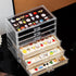 Pin Display Case with 3 Drawers, Dustproof Enamel Pin Collection Display Holder for Collectors