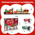 Uhqajd 2026 Set, 24 Countdown 777 Advent Calendar Christmas Train Building Blocks Boxes Christmas with Dual-Sided
