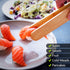 Bamboo Cooking Tongs Set of 2 – 11” Foldable Kitchen Tongs with Non-Scratch Grip for BBQ, Salad, Camping & Serving
