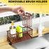 304 Cisily Kitchen Sink Caddy, Sponge Holder for Kitchen Sink, Kitchen Sink Organzier and Storage with High Brush