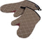 San Jamar BestGuard 800FG13 Commercial Oven Mitts, Heat Protection Up To 450°F, 13" Length, Tan (Pair)