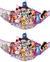 Lilly's Love Stuffed Animal Net Hammock, Large 2 Pack for Plushie Toys, Corner Hanging Storage with Included Anchors