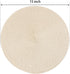 FunWheat Round Braided Placemats Set of 6, 15 inch Non-Slip Washable Table Mats for Dining Tables (Beige, 6pcs)