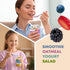 4 Pack 20oz Tribello - On the Go Yogurt Parfait Cups with Lids, Topping Compartment & Spoon, Yogurt/Parfait Cups