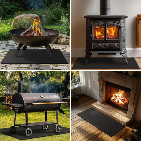 42x24 inches Hearth Rugs for Fireplaces Fire Resistant Mat, Fireproof Fireplace Mat Hearth Area Rug, Hearth Pad