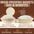 24oz 9 10 Set, Sourdough Starter Kit Complete Sourdough Bread Baking Supplies with Glass Sourdough Starter Jar, Round