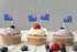 JBCD Australia Toothpick Flag, Australian Mini Small Cupcake Topper Flags, 100pcs