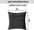 Home Brilliant 26x26 Pillow Cover, Decorative Supersoft Euro Sham Faux Fur Pillow Covers for Couch, Dark Grey