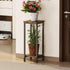 2 Homeiju Plant Stand Indoor, Tier Wood Corner Plant Stand, Modern Square Plant Shelf Flower Stand for Living Room
