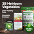 25 12,000+ HOME GROWN Variety Survival Seed Vault Heirloom Non-GMO Vegetable Seeds for Planting, High Germination