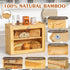 Countertop, Bread Box for Kitchen Double-layers large Bread Container with Transparent Door, Bread Storage&Multiple