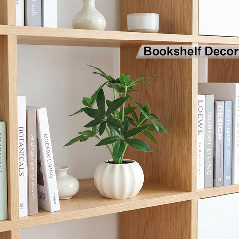 ChopiLine 9.1 Artificial Plants Stems with Vase, Fake Plants for Home Decor, Coffee Table Centerpieces, Office