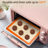 Silicone Baking Mat, Set of 2 Non-Stick Oven-Bake Cover Pads for Making Macaroons & Cookies, 16.5" x 11.7"
