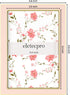 4x6 1 Pack 4x6 eletecpro Enamel Picture Frame with Real Glass Cover, Pink Photo Frame with Gold Metal Edge, Horizontal