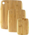 Totally Bamboo 3-Piece Two-Tone Serving and Cutting Board Set