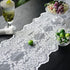 12"108") SUTAVIA Lace Patio Table Runner Embroidered Dresser Scarf Classic Rectangular Macrame Tablerunner for Kitchen