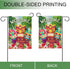 Welcome Summer Tiki Aloha Hibiscus Frangipani Flower Garden Flag, Tropical Outdoor Small Decor for Home
