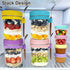 4-pack 16oz Overnight Oats Containers with Lids, Overnight Oats Jars with Spoons and Small Containers, Glass Mason Jar