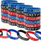 Oringaga 24PCS Motivational Rubber Bracelets for Hockey Party, Sports Baby Shower Birthday Supplies, Gifts