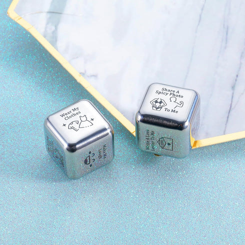 Funny Iron Gifts for 6th Anniversary - 6 Year Wedding for Couples, Food Decision Dice, Christmas Birthday Gifts