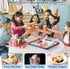 Ice Cream Roll Maker Plate with 2 Spatulas, Instant Rolled Ice Cream Machines for DIY Ice Cream, Color: Brown and Blue,