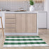 uxcell Buffalo Check Rug, Plaid Outdoor Rug, Layered Door Mat for Front Porch, Runner, Bedroom, Kitchen, 51"x24"