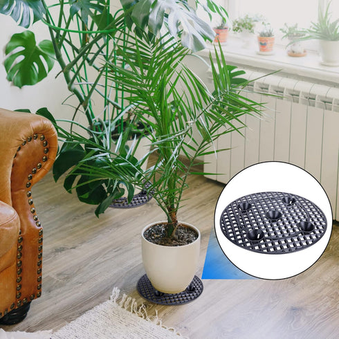 LFUTARI 6 12inch (30cm-6pcs, PCS Plant Level Pot Elevator, Plant Stands, Plant Pot Saucer for Prevent Rot and Damage on