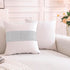 TAOSON Pack 2, Home,18x18 inch of Cream White Matching Sequin Patchwork Velvet Throw Pillow Cover with Silver Sequined