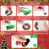 Whaline 20Pcs Christmas Diamond Drawing Magnets, DIY Xmas Rhinestone Painting Full Drill Magnetic Stickers for Home