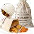 Bread Bags for Homemade Bread, 2 Pack Reusable Bread Bags, Linen Bag