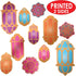 Foil Lantern & Mandala Cutouts Pack of 2