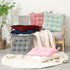 HLOVME Corduroy Chair Cushion with Ties, Ultra Soft Warm Floor Cushion for Kids Reading Nook, Cosmos