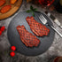 2Pcs 5.51X2.55X0.59Inch Yardwe Fake Steak Props Realistic Artificial Steak Models for Kitchen Display Photography Food
