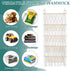 Qoroos 42cm Hammock Wide Over the Door Stuffed Animal Storage Corner Wall Hanging Storage Holder Boho Macrame Plush Toy