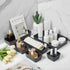 8Pcs 4 Set ISSEVE Nesting Silicone Drawer Organizer Trays, Size Versatile Vanity Bathroom & Desk Drawer Organizer