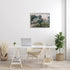 Stupell Industries Classic Countryside House Painting, Roaming Farm Animals Framed Wall Art